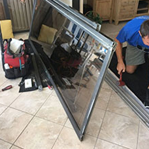 sliding glass door frame repair Cutler